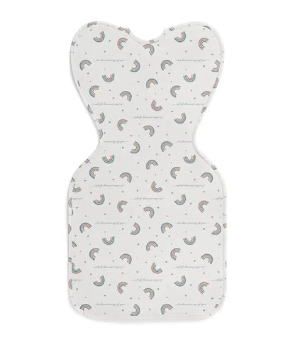Swaddle Up™ 1.0 TOG Cotton White Rainbow Dream