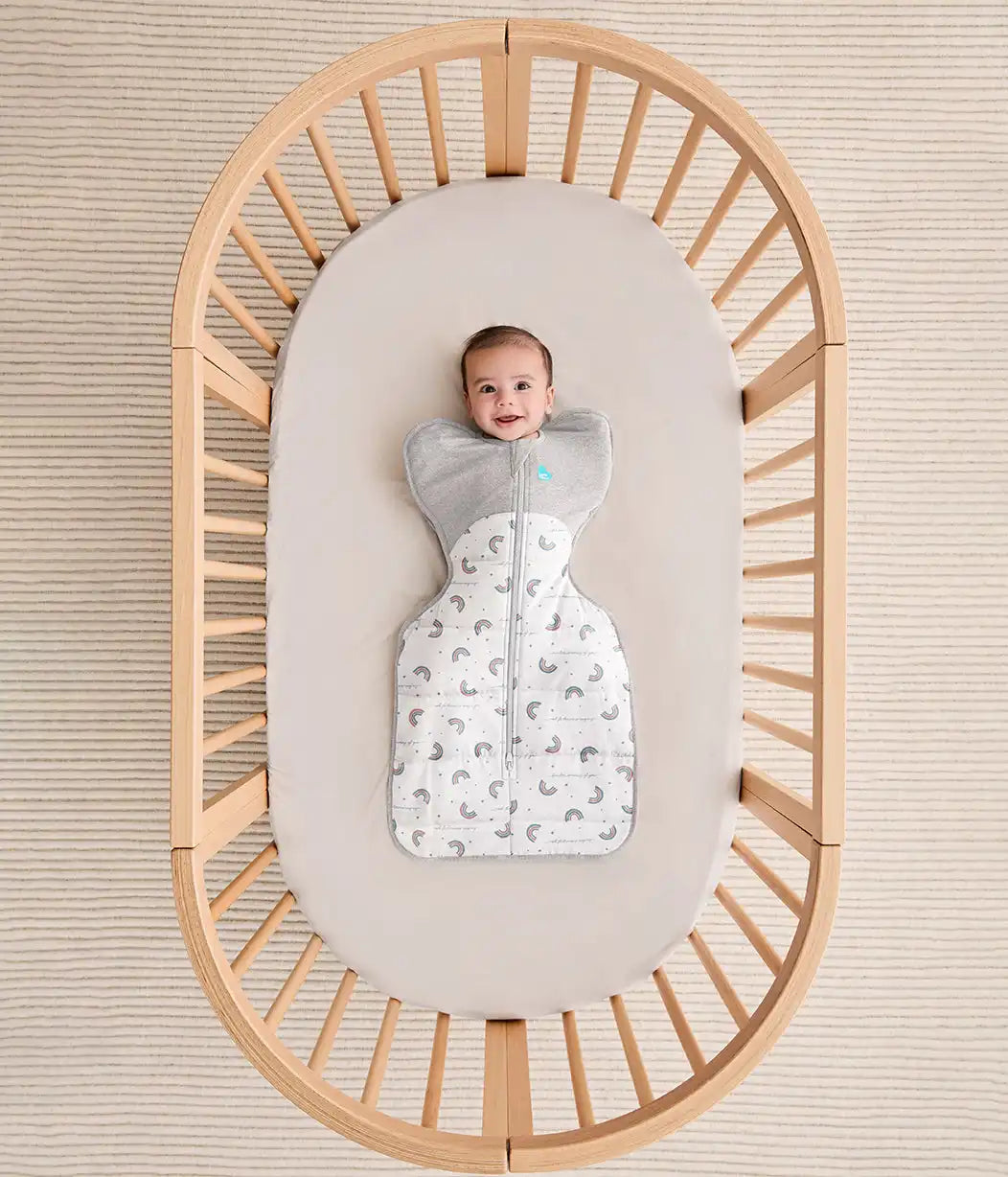 Swaddle Up™ 2.5 TOG Cotton White Rainbow Dream