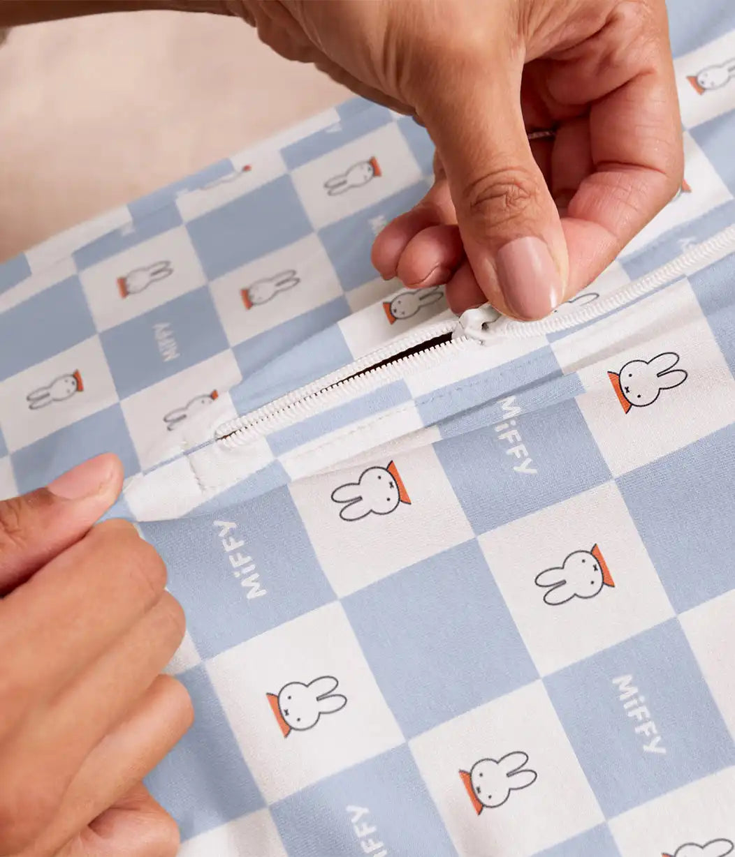 Swaddle Up™ 1.0 TOG Cotton Blue Miffy Checker