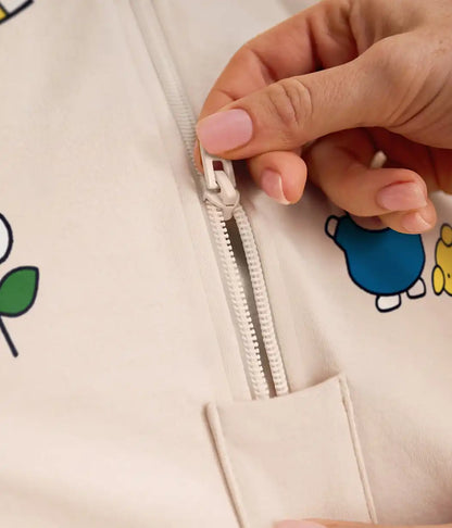 Sleep Suit Long Sleeve 1.0 TOG Cotton Birch Miffy Placement