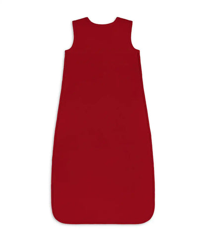 Sleep Bag Sleeveless 1.5 TOG Cotton Fleece Maroon Hearts Embroidery