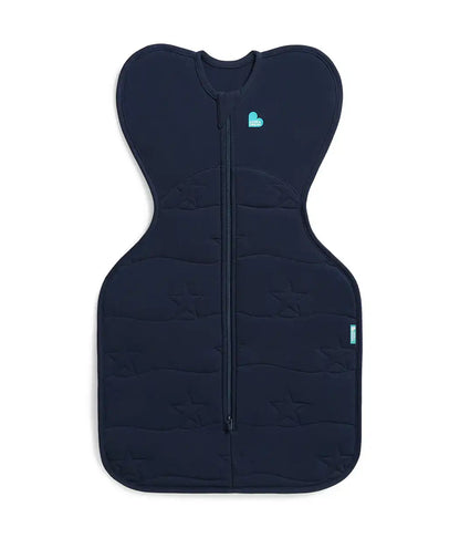 Swaddle Up & Romper Bundle | 3.5 TOG | Navy Quilting | Cream Bows