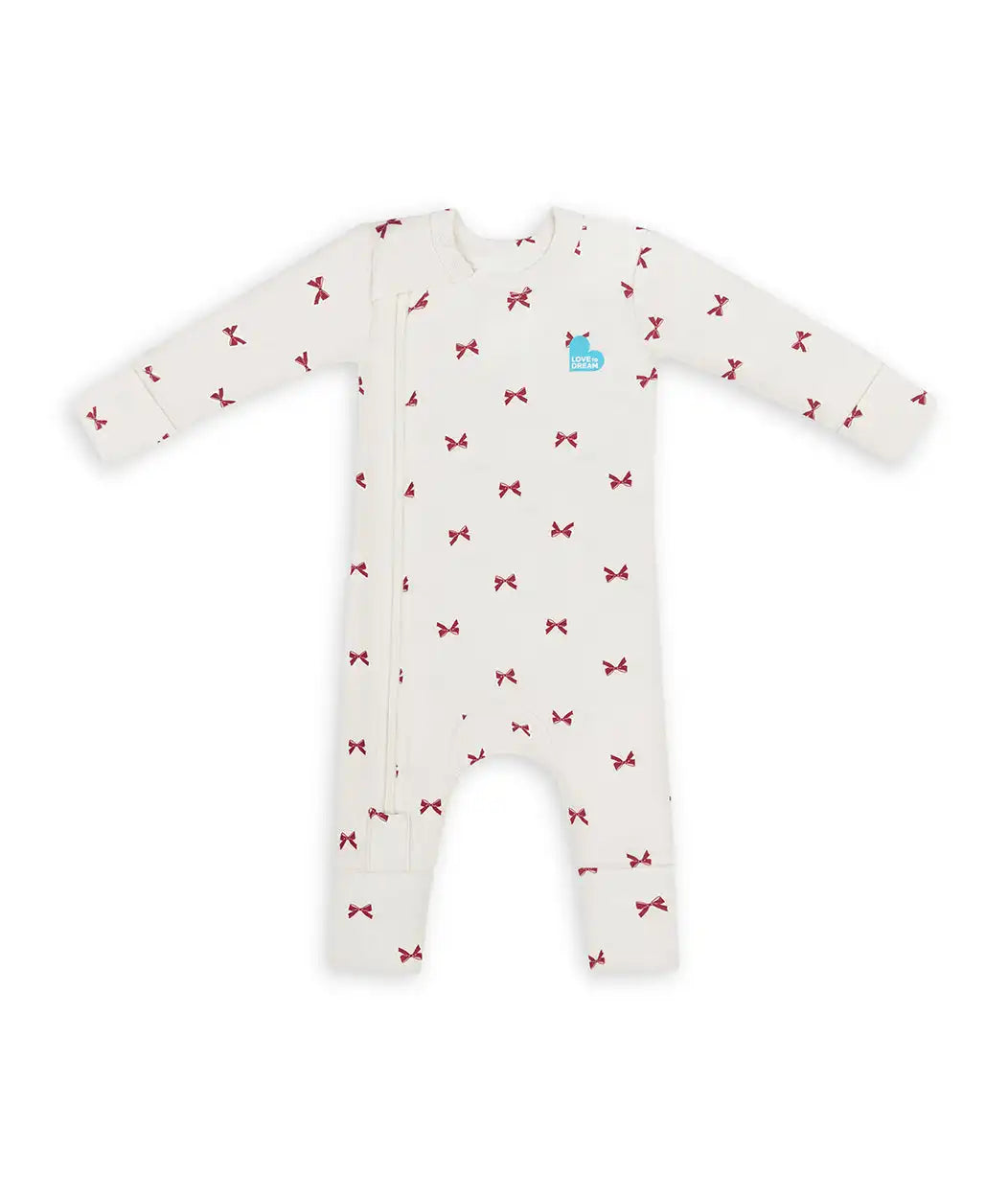 Romper Snug Fit Viscose from Bamboo Cream Bows