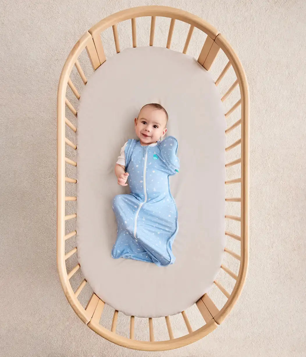 Swaddle Up™ 2-in-1 Transition Bag 1.0 TOG Viscose from Bamboo Light Blue Time and Space