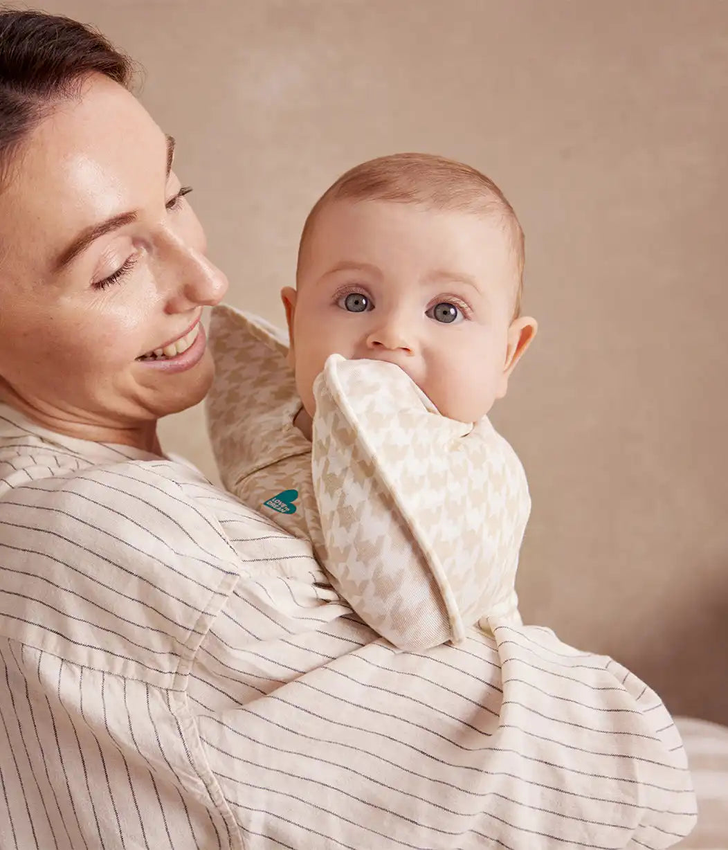Swaddle Up™ 1.0 TOG Cotton Tan Houndstooth