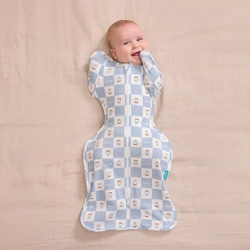 Swaddle Up™ 2-in-1 Transition Bag 1.0 TOG Cotton Blue Miffy Checker